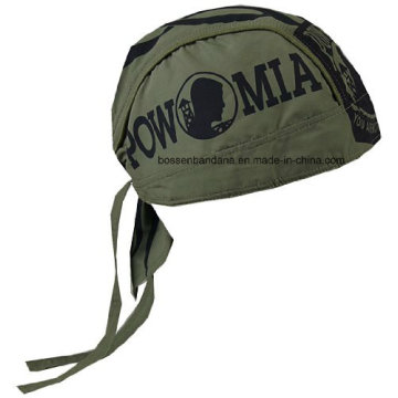 OEM Produce logotipo personalizado impresso algodão crânio Biker Cap Bandana Headwrap